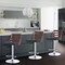 Armen Living Storm Barstool in Chrome finish with Walnut wood and Black Faux Leather LCSTBAWABL - alternate 3
